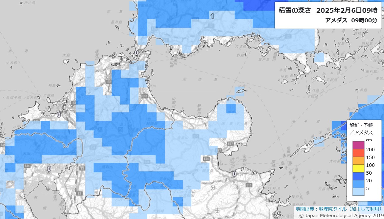 【大雪情報】寒気のピーク過ぎたが…再び7～8日にかけ大雪のおそれ　福岡県内各地の予想降雪量を詳しく【6日午前9時半時点】